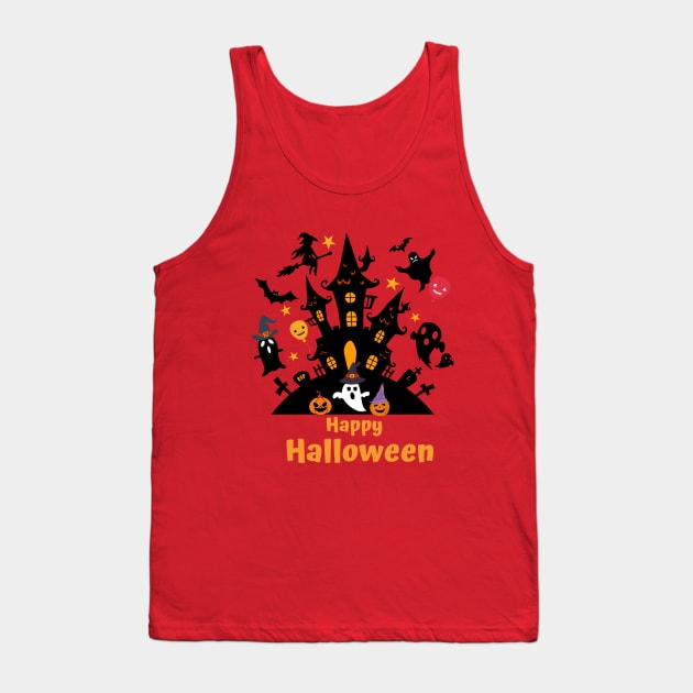 Halloween For Boys Grils, Happy Halloween, Kids Halloween T-Shirt Tank Top by DakhaShop